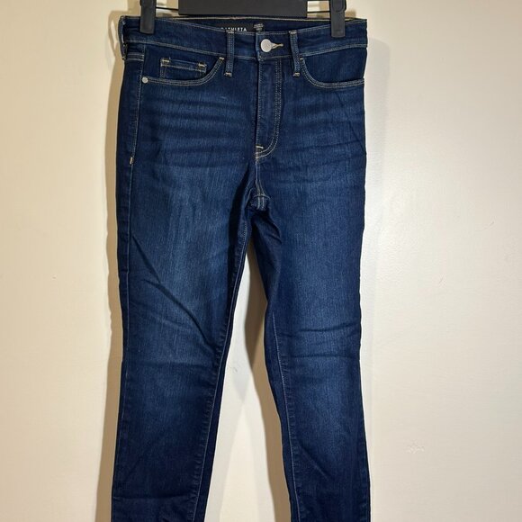 Athleta Dark Wash Stretch Skinny Jeans Size 2 - Picture 1 of 7